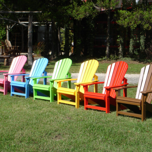 Chairs Shown in Painted Cedar