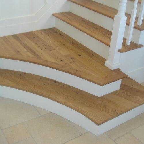 Stair Treads in Antique Reclaimed Pine 