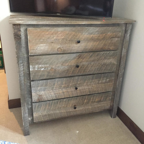 Reclaimed Oak Four Drawer Dresser