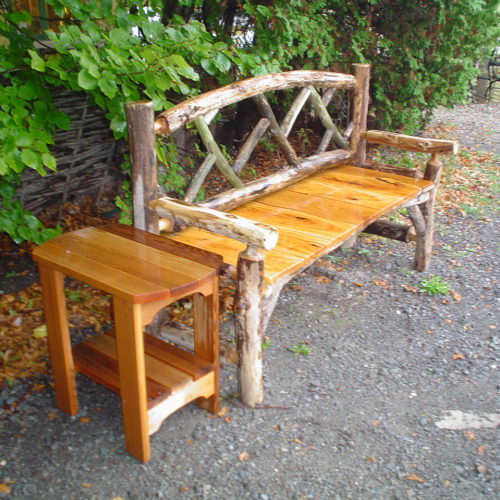 Outdoor Chippendale Bench in Osage Orange