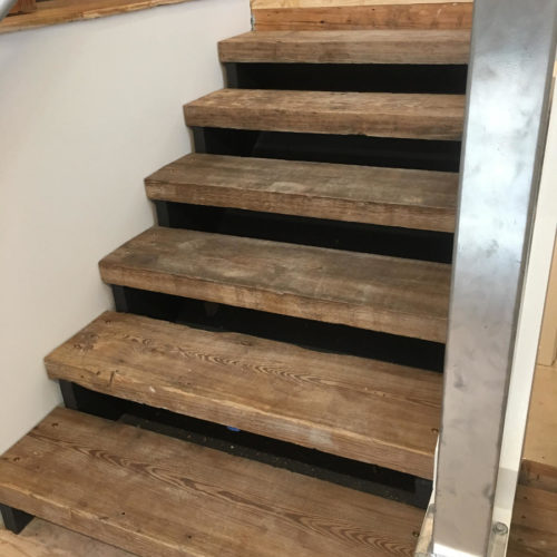 Reclaimed Antique Heart Pine Stair Treads