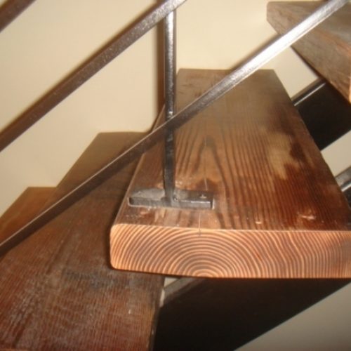 Stair Treads in Antique Reclaimed Douglas Fir
