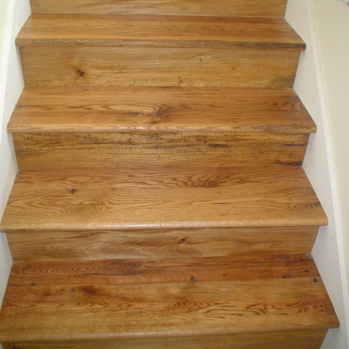 Stair Treads in Mixed Hardwoods
