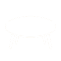 Round Table Outline Icon