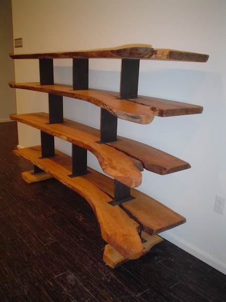Marina Grand live edge shelving