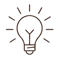 lightbulb outline icon
