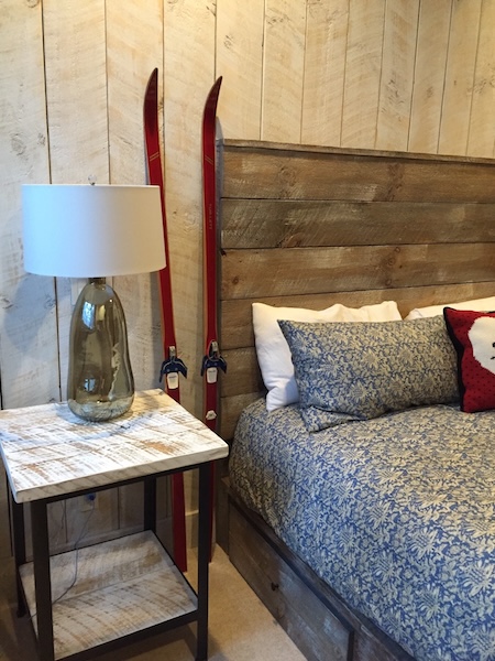 Bedroom headboard and nightstand