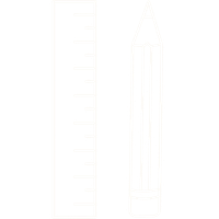 Pencil and ruler icon