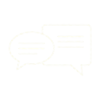 word bubble outline icon