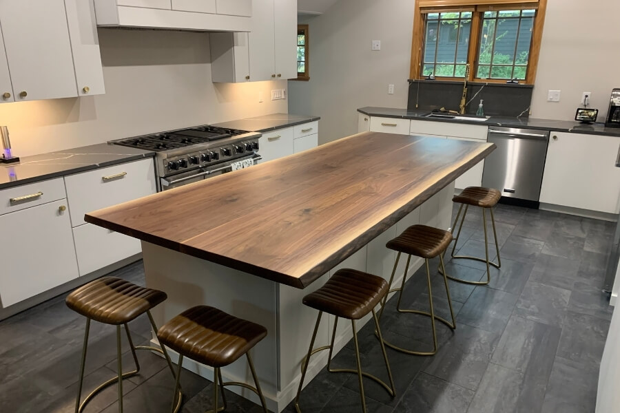 wood island countertop